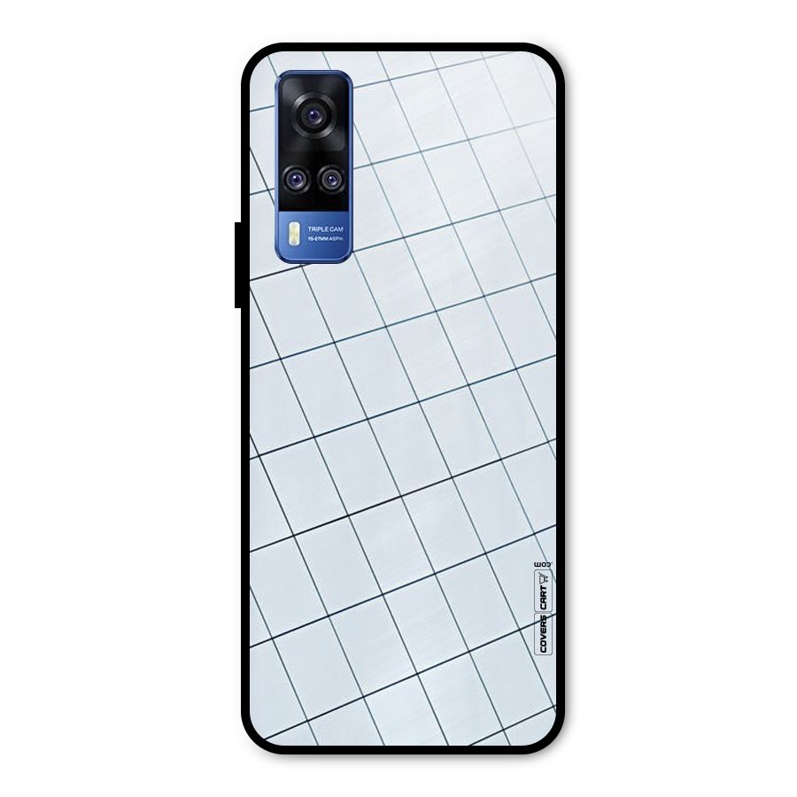 Glass Square Wall Metal Back Case for Vivo Y31