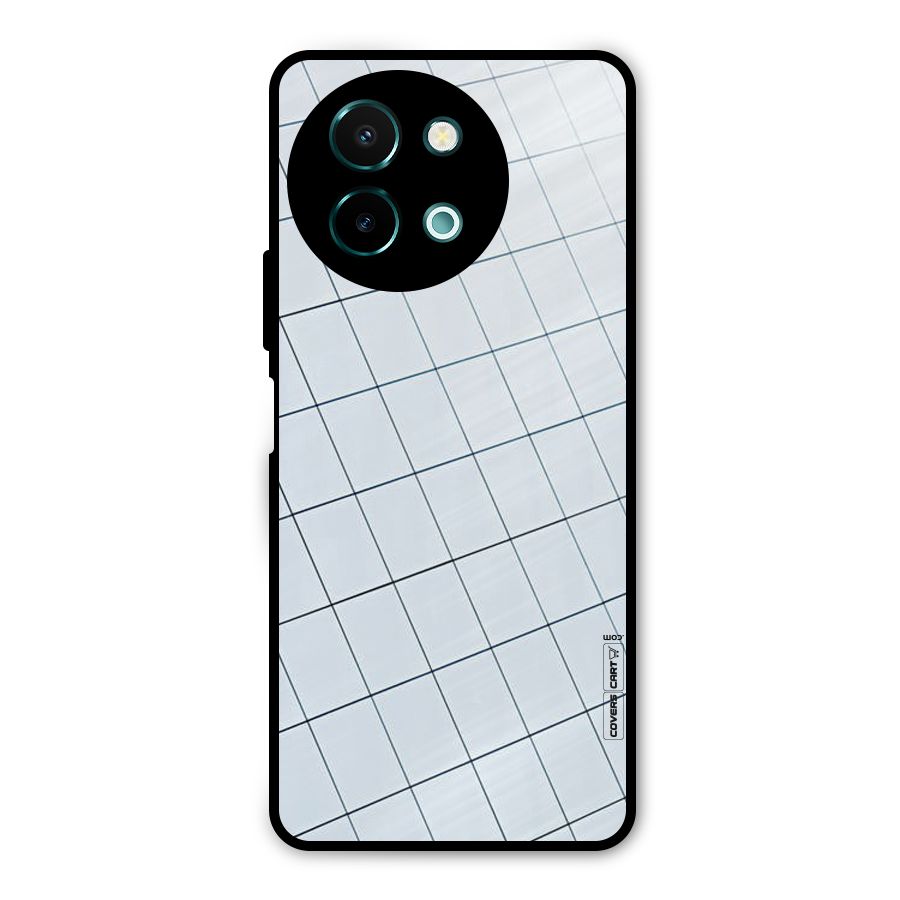 Glass Square Wall Metal Back Case for Vivo Y58