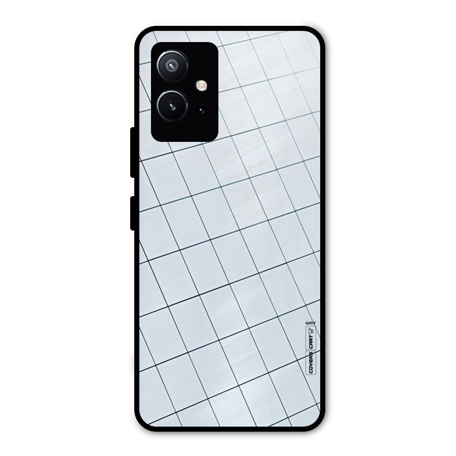 Glass Square Wall Metal Back Case for Vivo Y75 5G