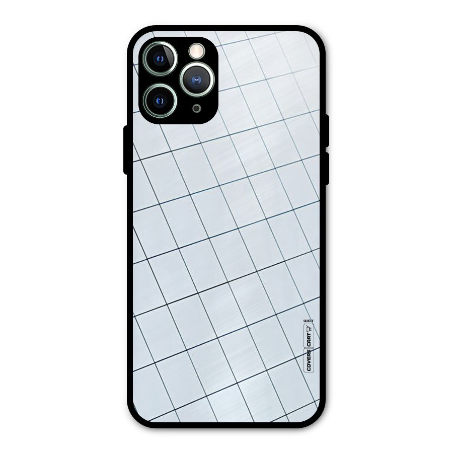 Glass Square Wall Metal Back Case for iPhone 11 Pro Max