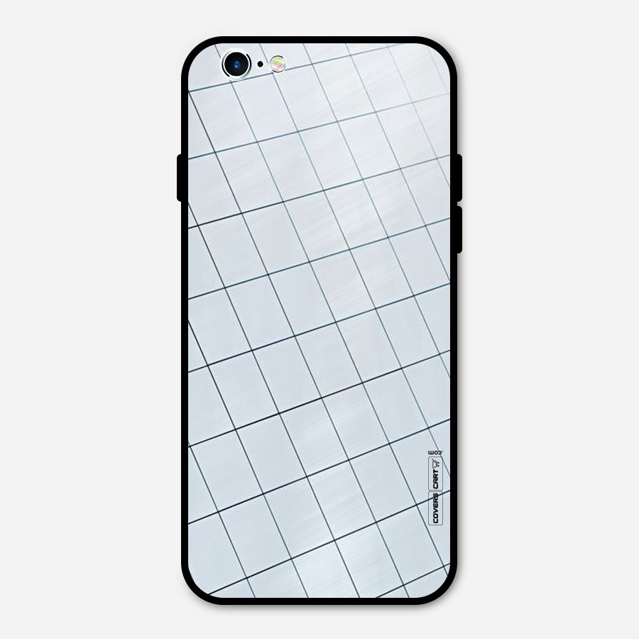 Glass Square Wall Metal Back Case for iPhone 6 6s