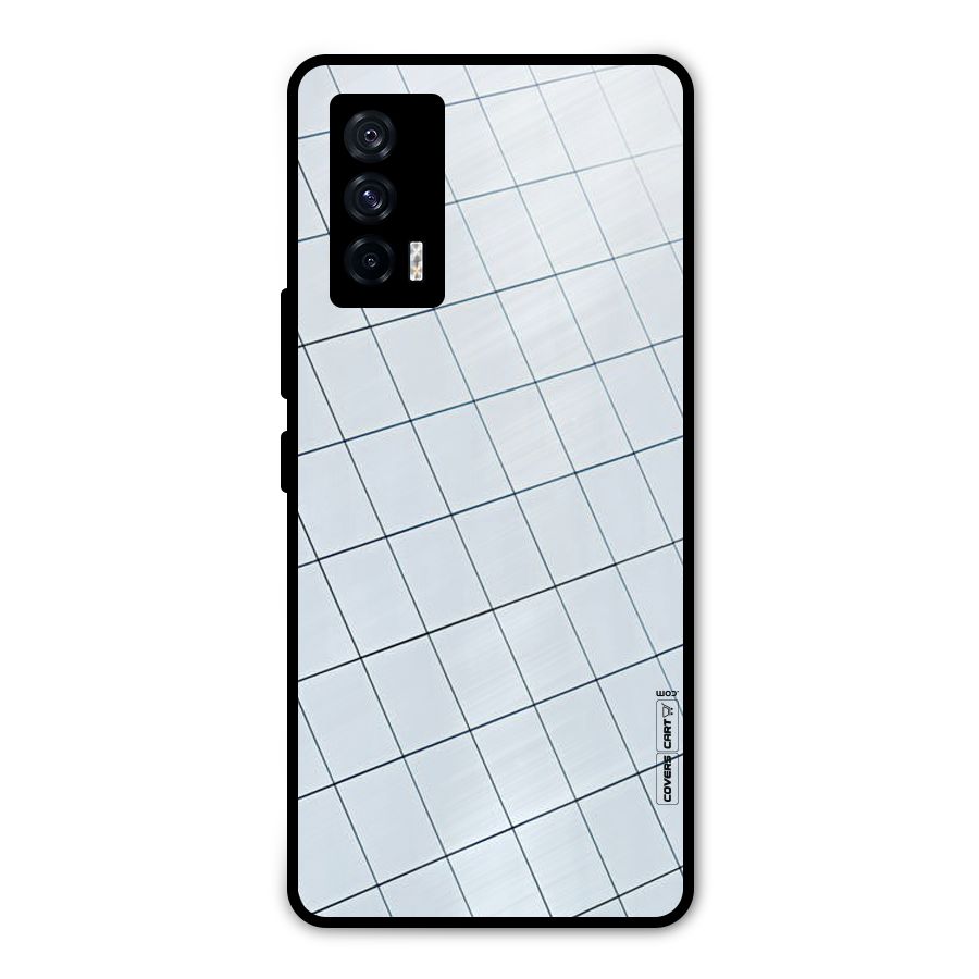 Glass Square Wall Metal Back Case for iQOO 7 5G
