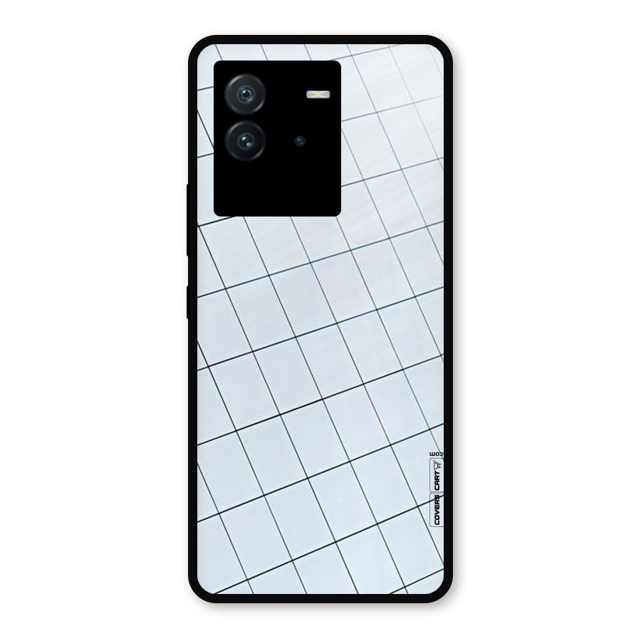 Glass Square Wall Metal Back Case for iQOO Neo 6 5G