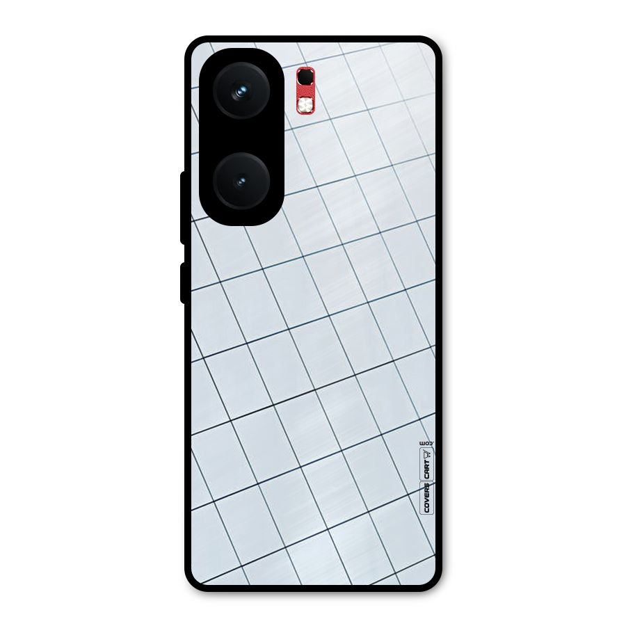 Glass Square Wall Metal Back Case for iQOO Neo 9 Pro