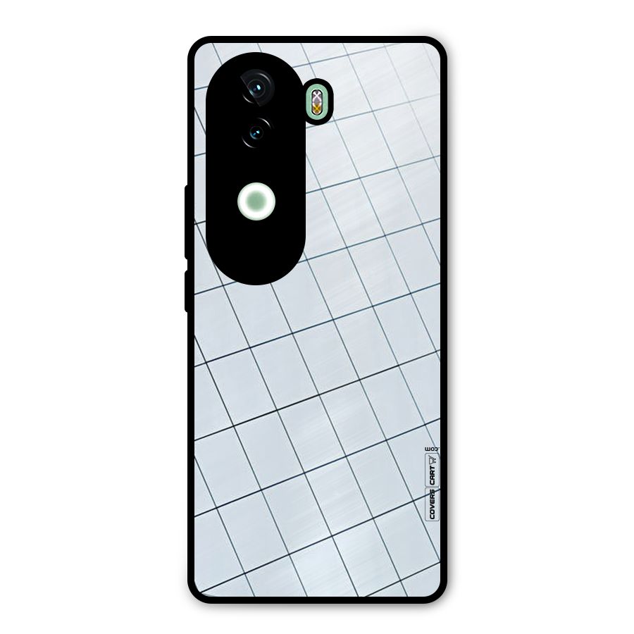 Glass Square Wall Metal Back Case for iQOO Z9s