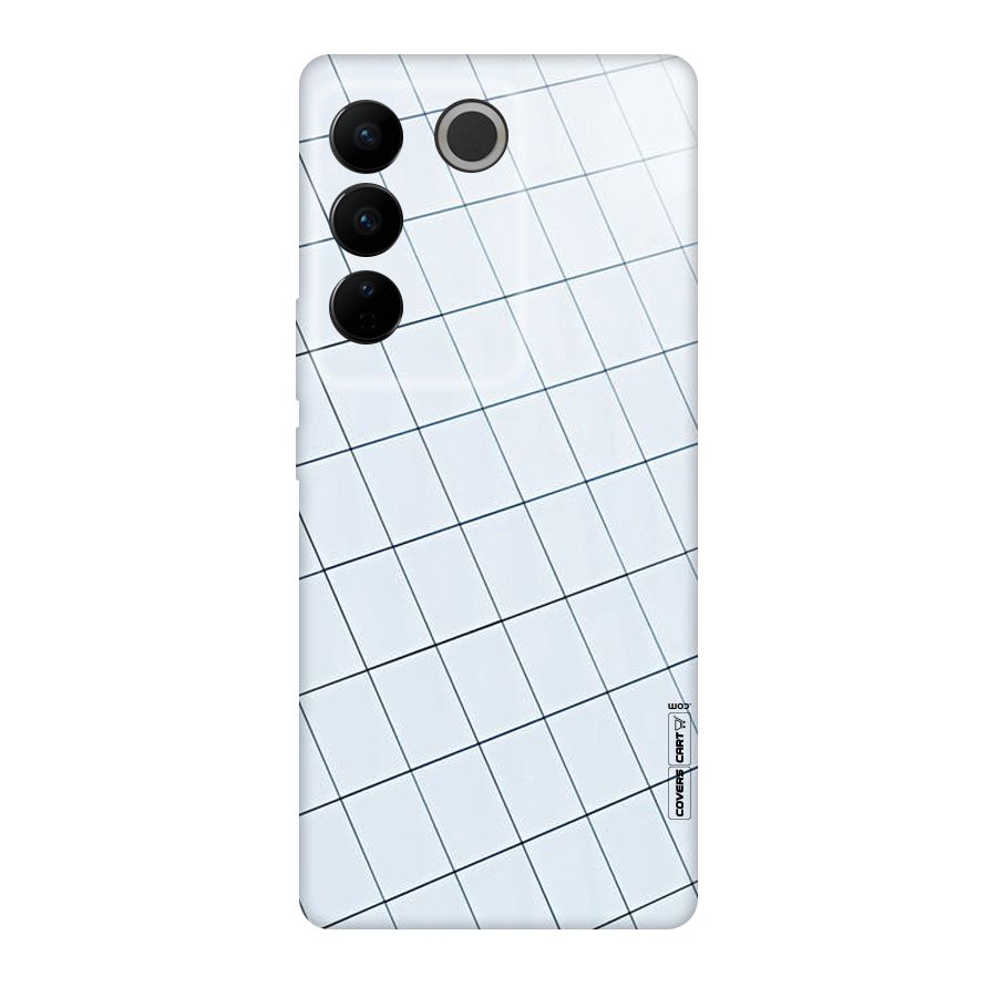 Glass Square Wall Original Polycarbonate Back Case for Vivo V27