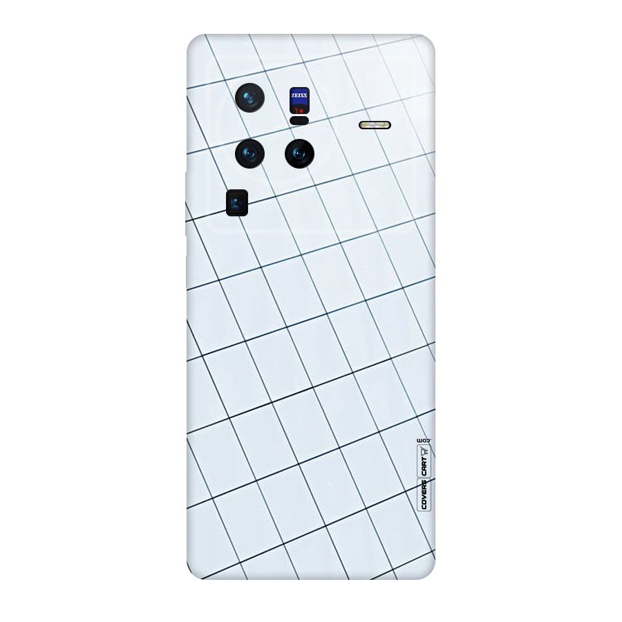 Glass Square Wall Original Polycarbonate Back Case for Vivo X80