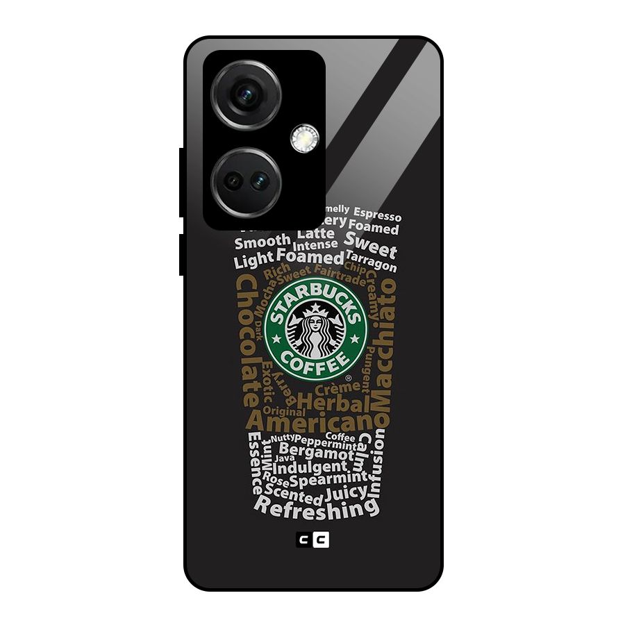Glass StarBucks Glass Back Case for OnePlus Nord CE 3 5G