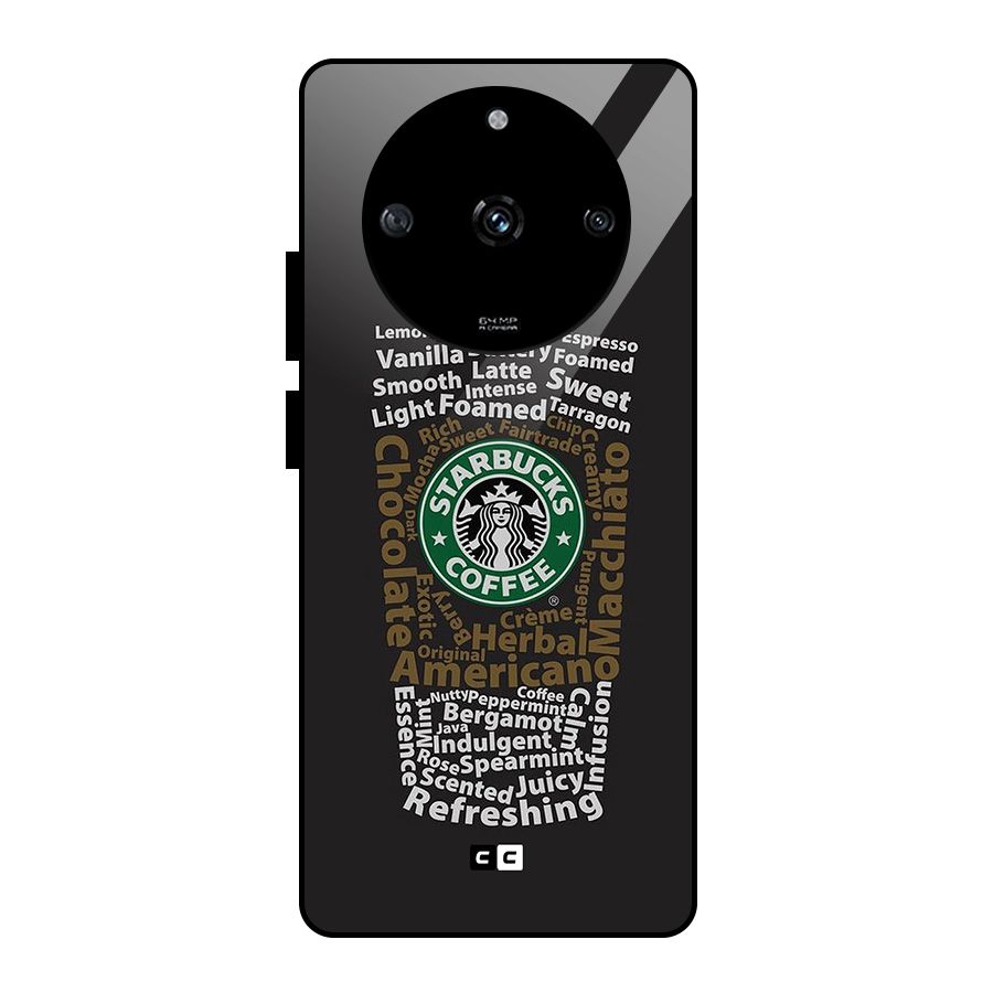 Glass StarBucks Glass Back Case for Realme Narzo 60 5G