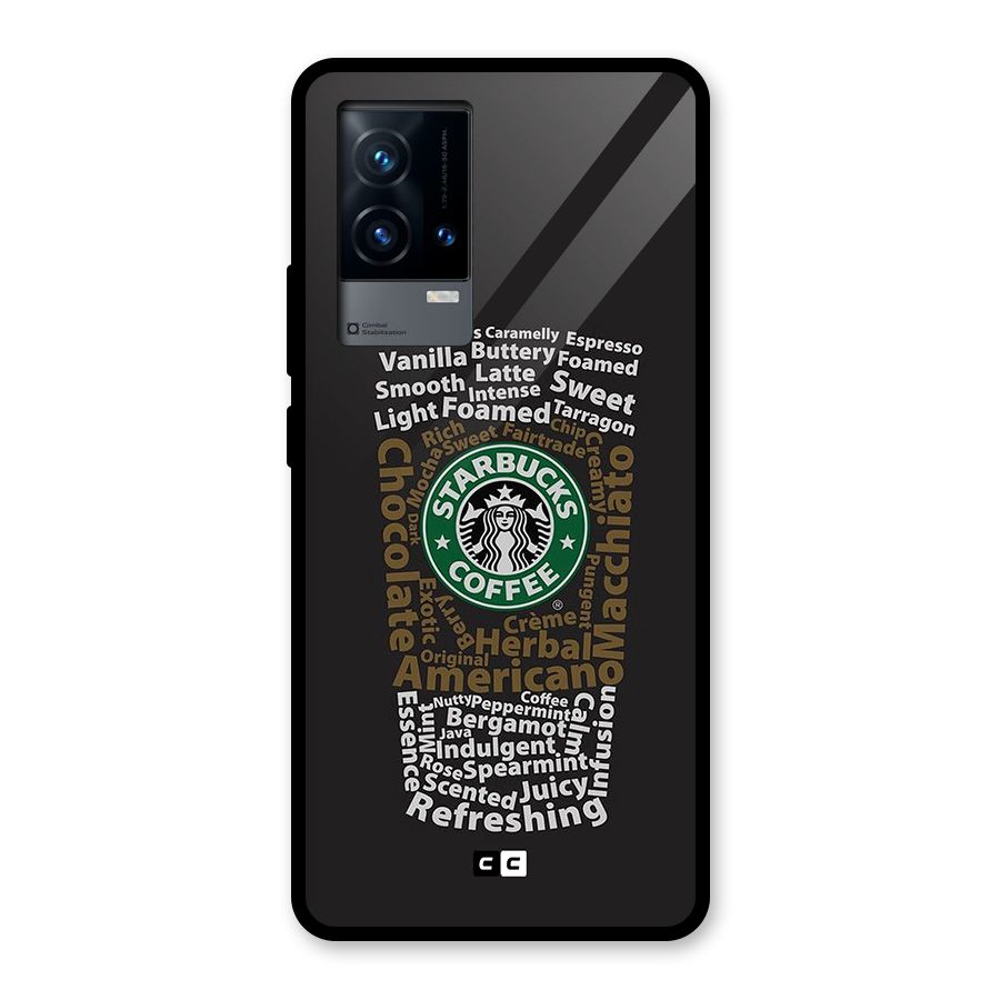 Glass StarBucks Glass Back Case for iQOO 9 5G