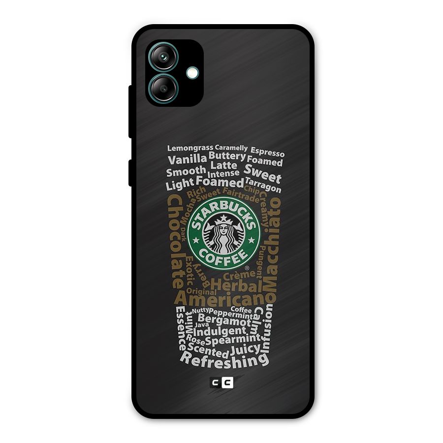 Glass StarBucks Metal Back Case for Galaxy A04