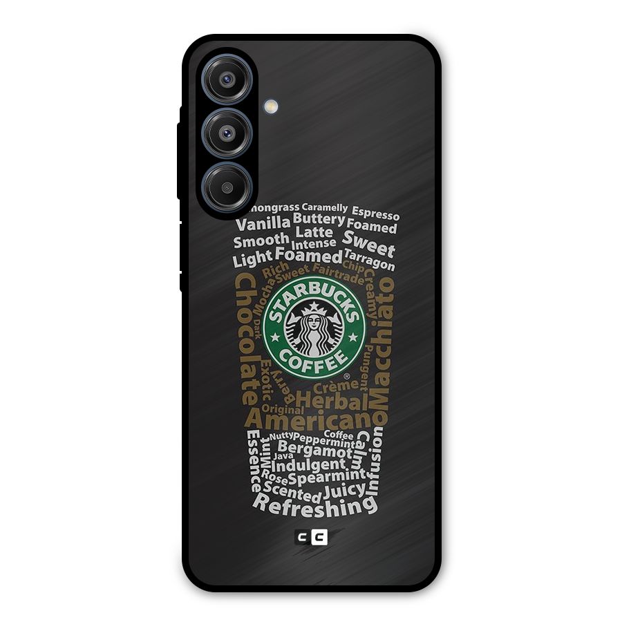 Glass StarBucks Metal Back Case for Galaxy A16 5G