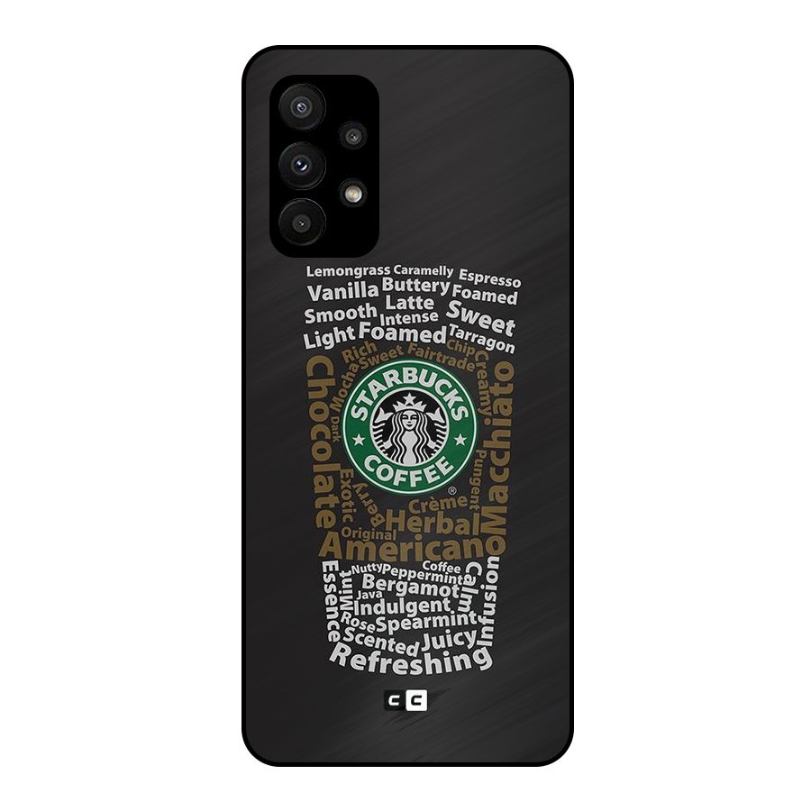 Glass StarBucks Metal Back Case for Galaxy A23