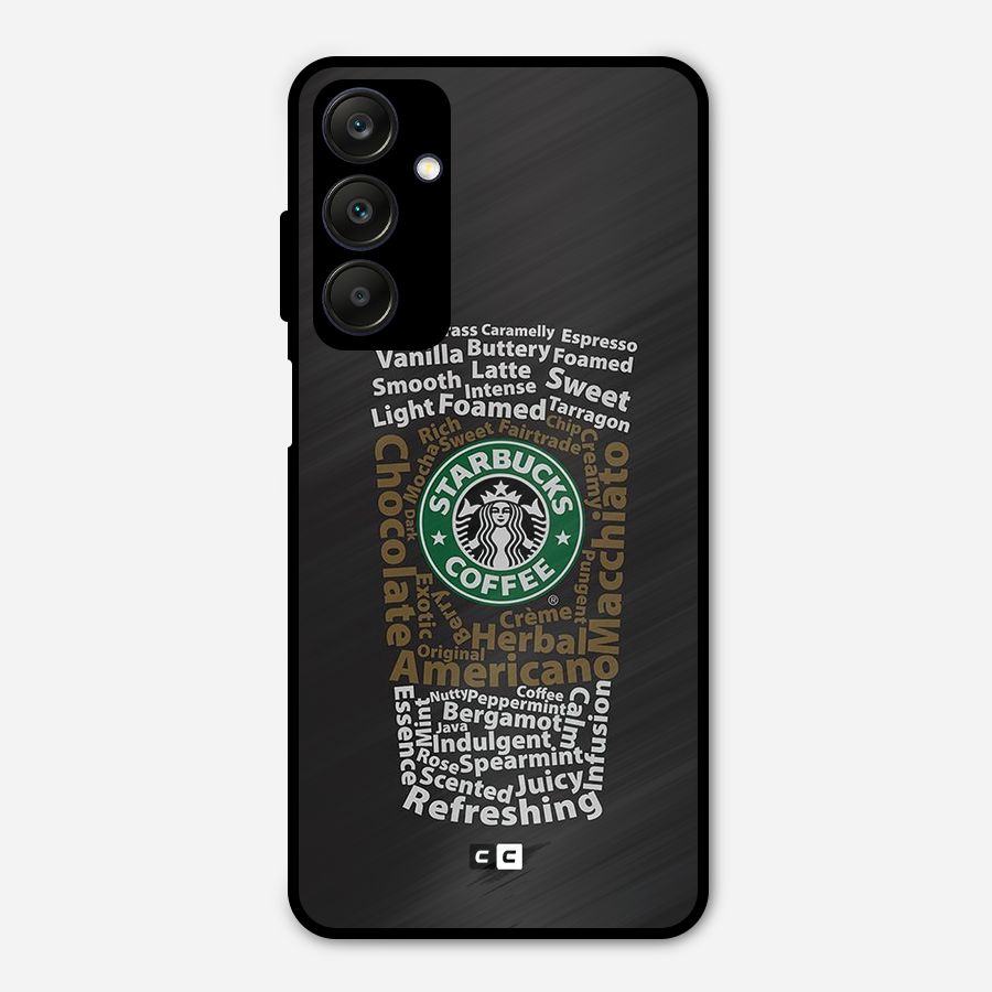 Glass StarBucks Metal Back Case for Galaxy A25 5G