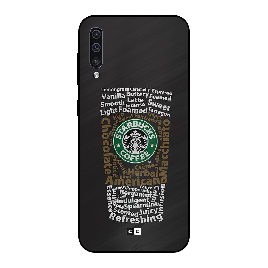 Glass StarBucks Metal Back Case for Galaxy A30s