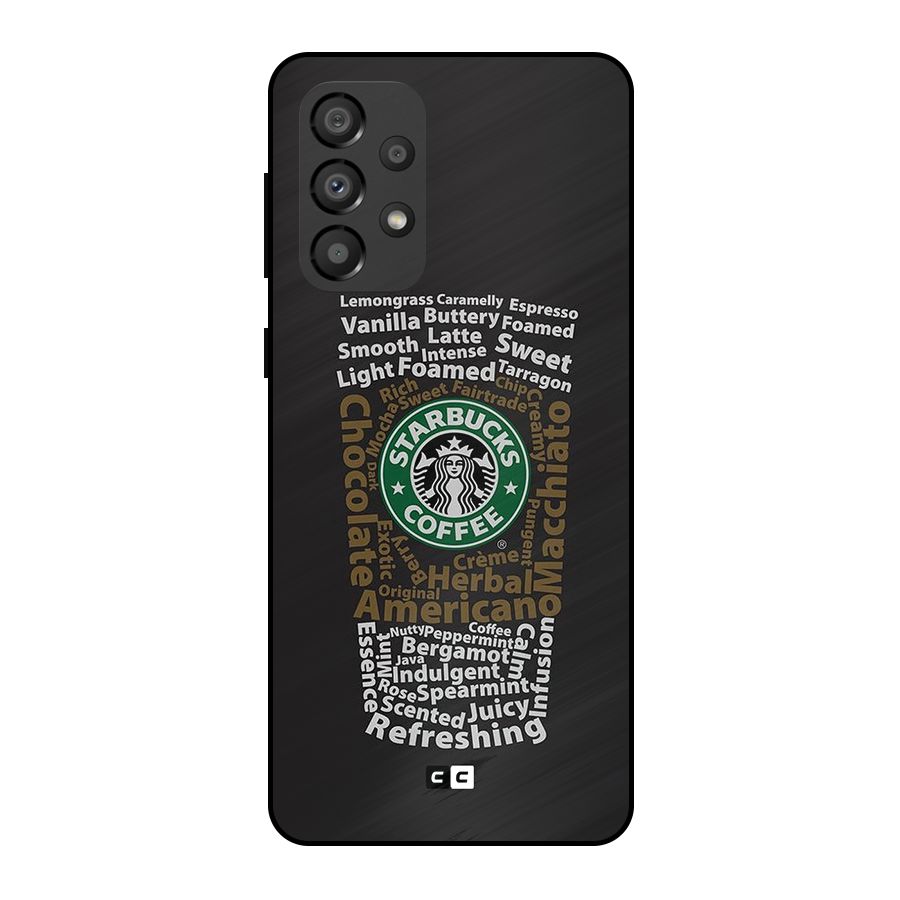 Glass StarBucks Metal Back Case for Galaxy A33 5G