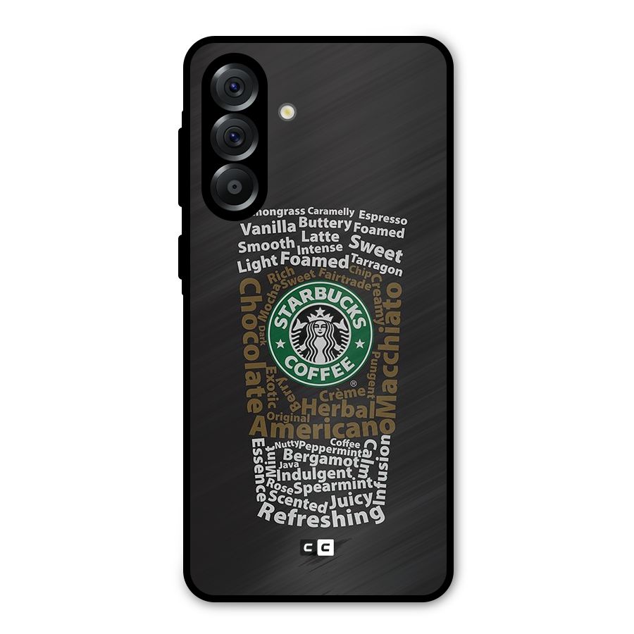 Glass StarBucks Metal Back Case for Galaxy A36
