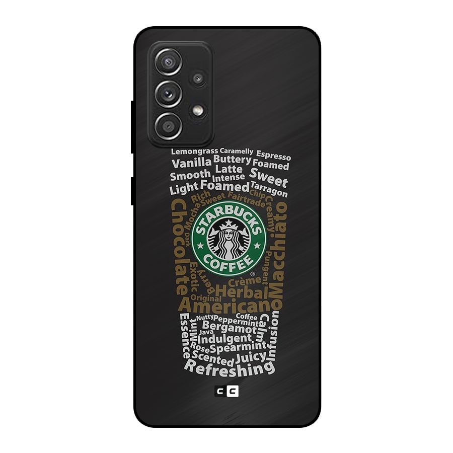Glass StarBucks Metal Back Case for Galaxy A52s 5G