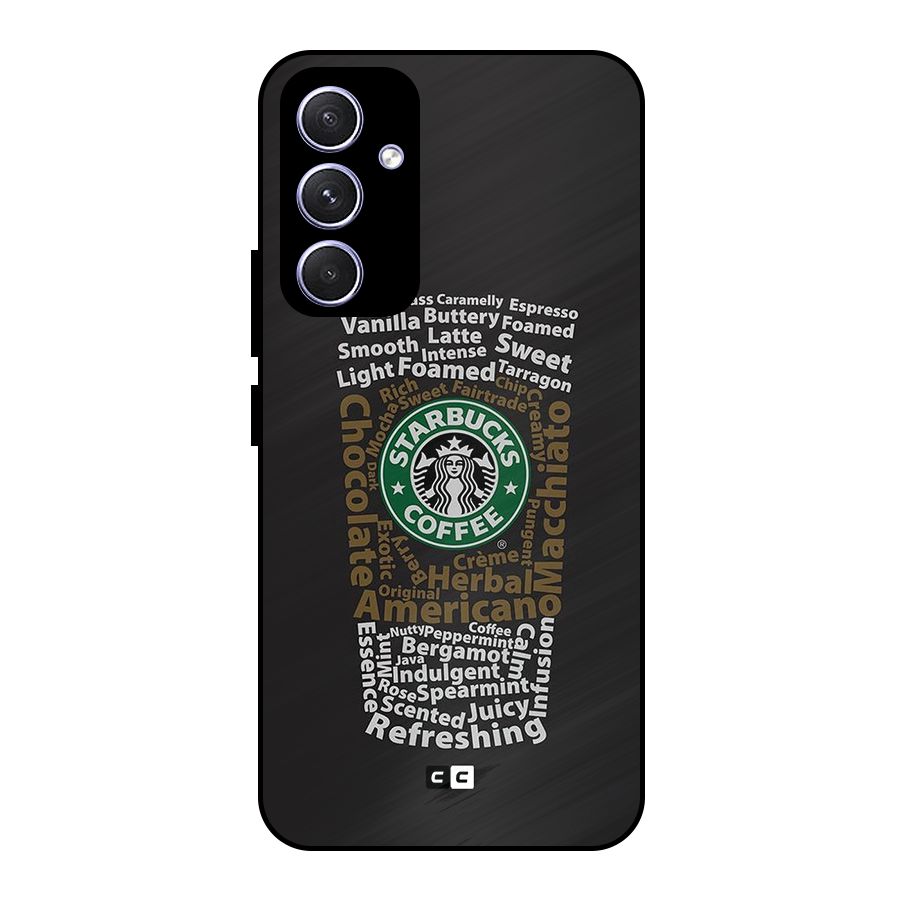 Glass StarBucks Metal Back Case for Galaxy A54