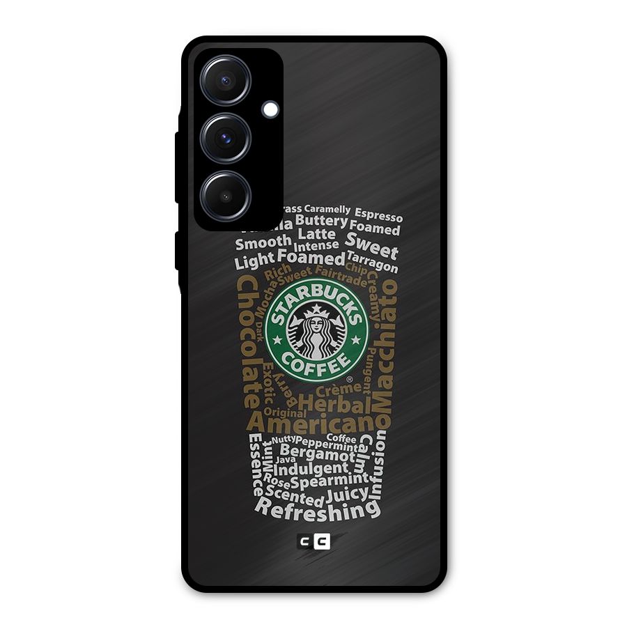Glass StarBucks Metal Back Case for Galaxy A55