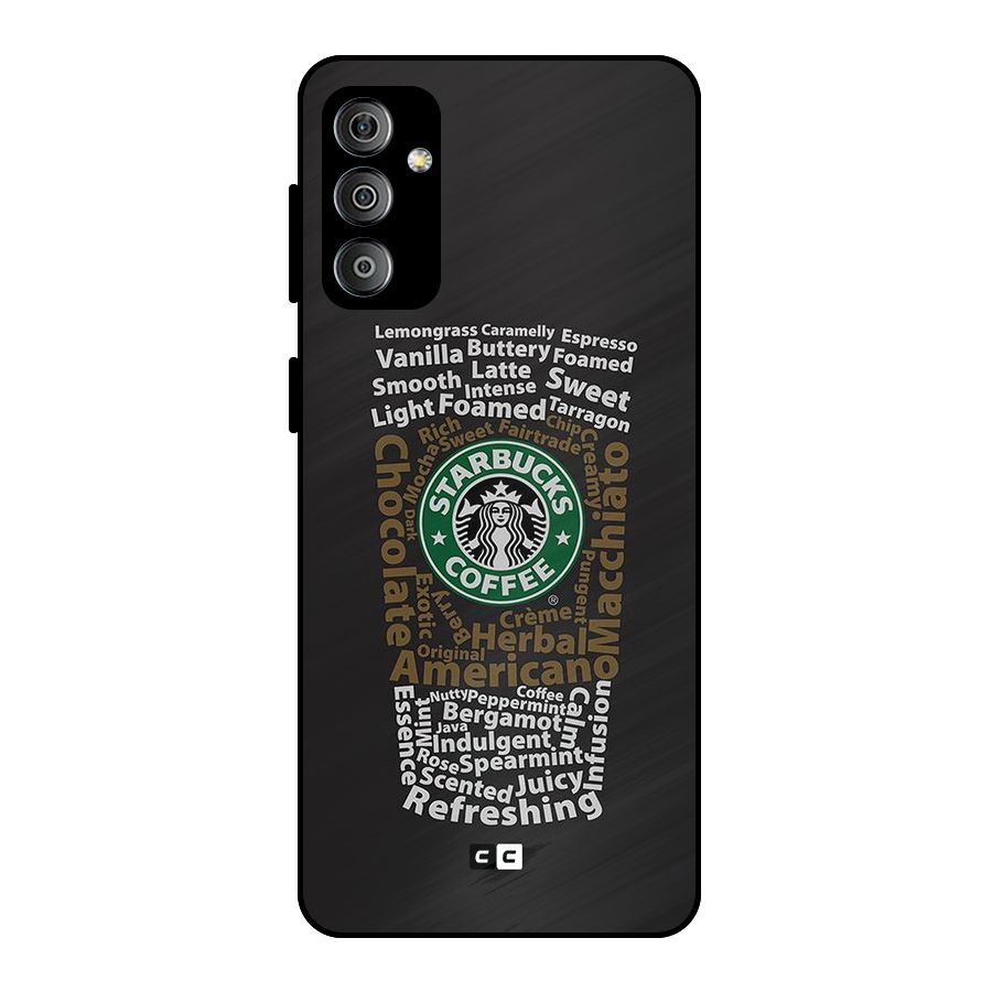 Glass StarBucks Metal Back Case for Galaxy F23