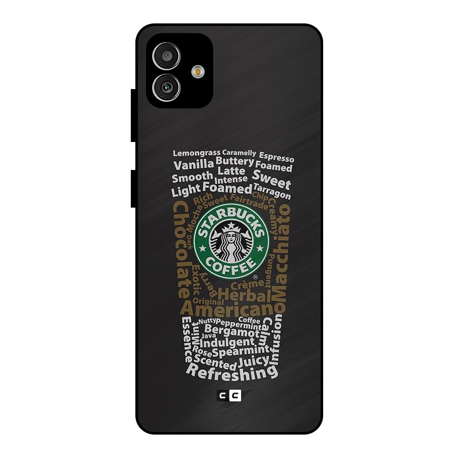 Glass StarBucks Metal Back Case for Galaxy M13 5G