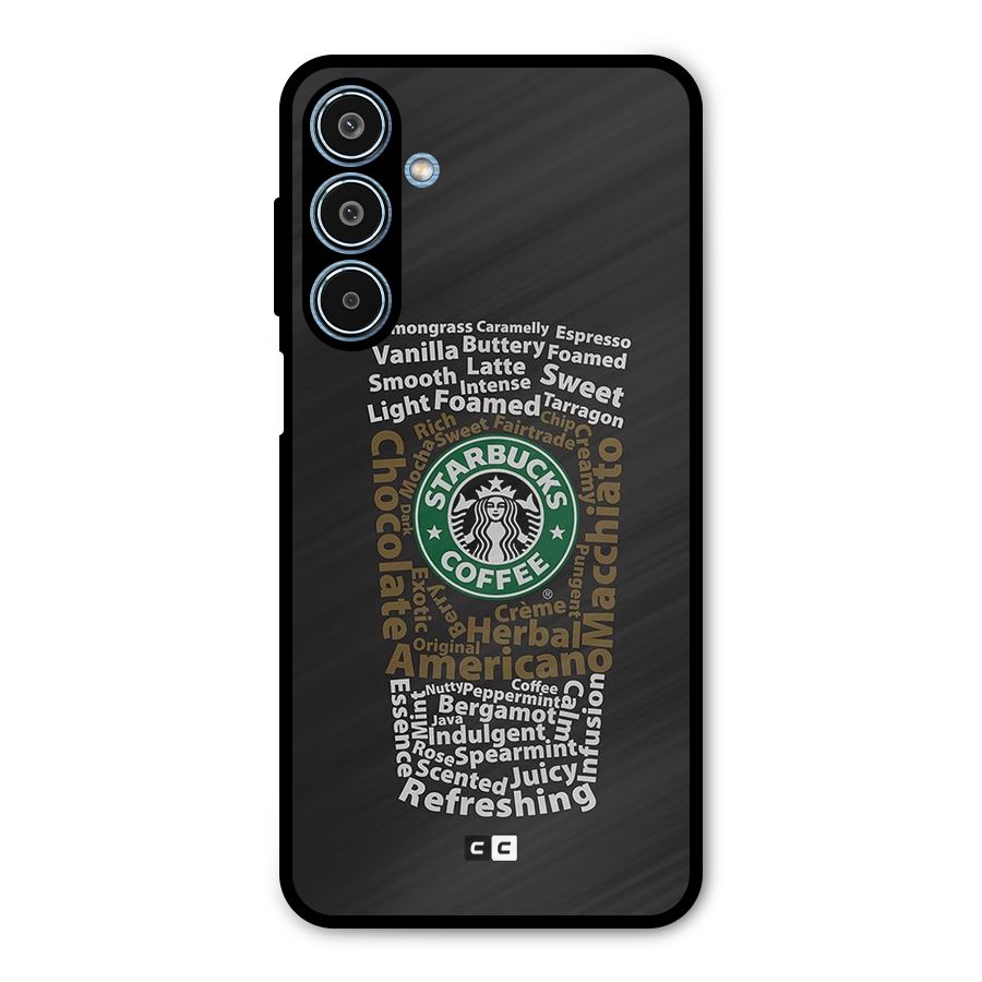 Glass StarBucks Metal Back Case for Galaxy M35