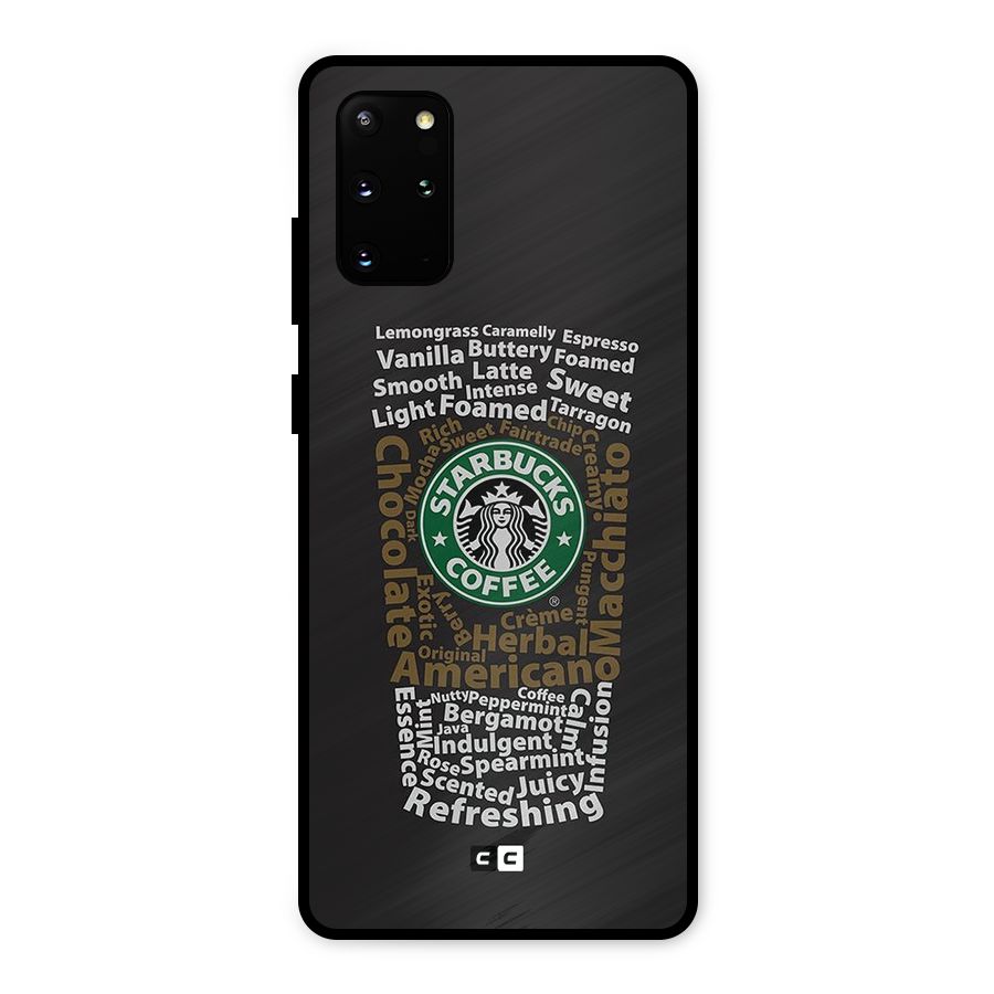 Glass StarBucks Metal Back Case for Galaxy S20 Plus