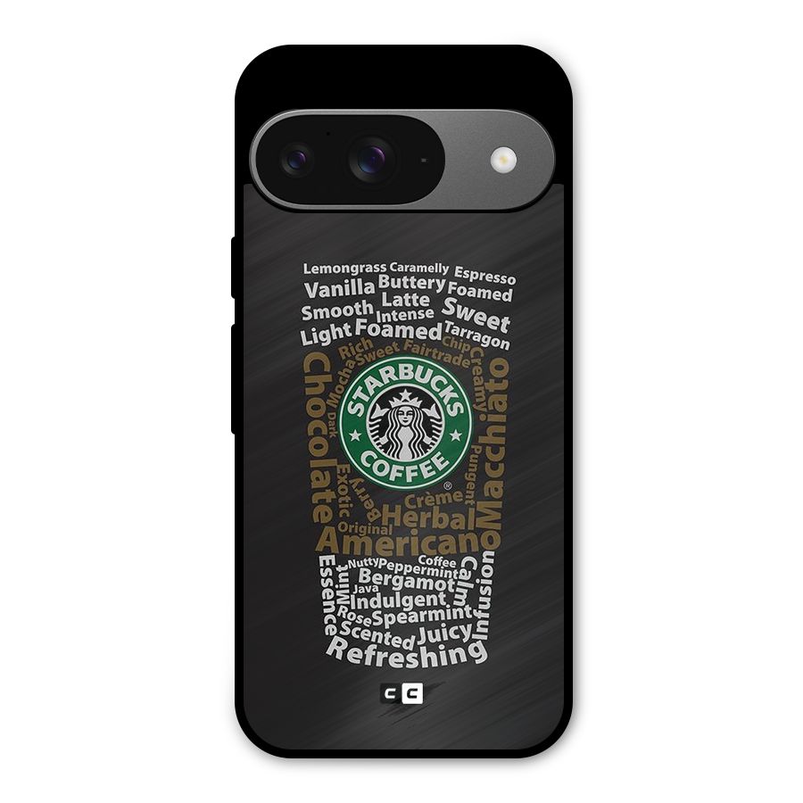 Glass StarBucks Metal Back Case for Google Pixel 9