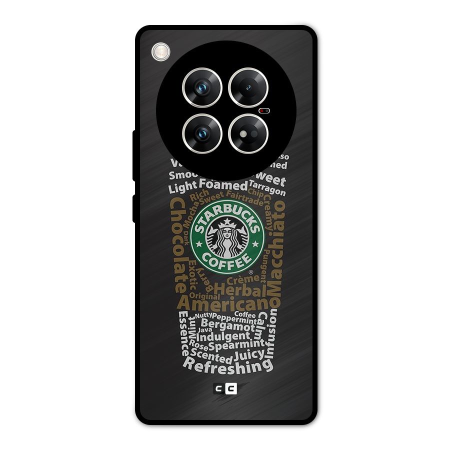 Glass StarBucks Metal Back Case for Infinix Zero 40 5G