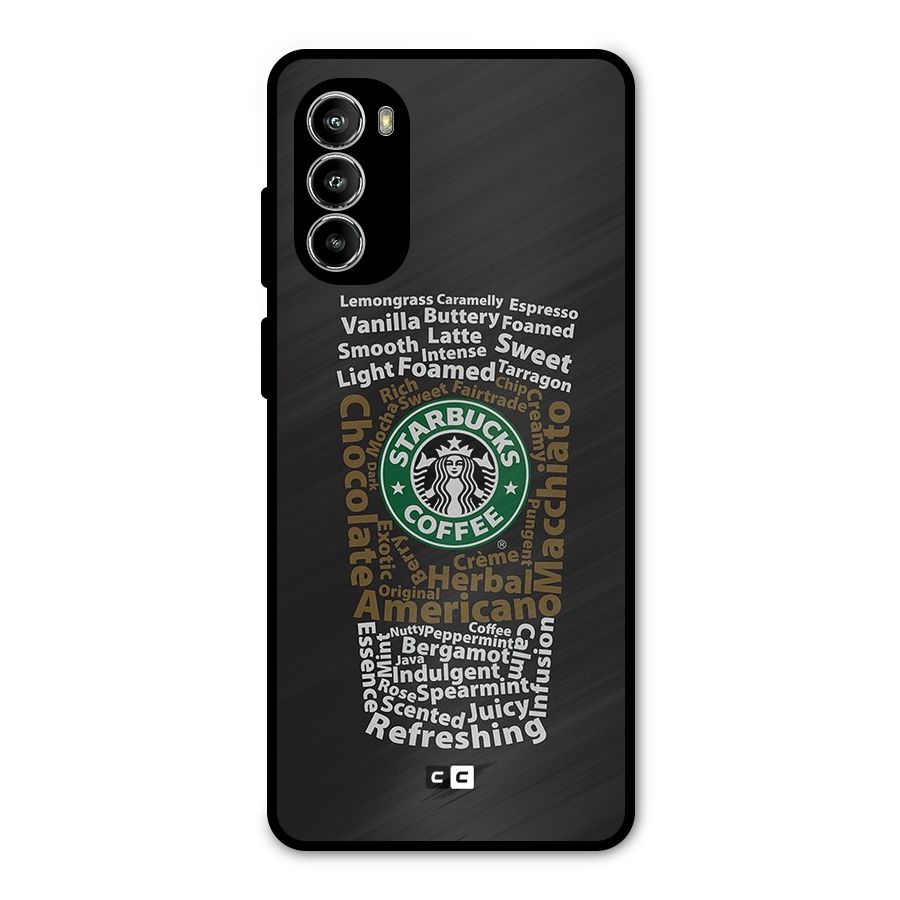 Glass StarBucks Metal Back Case for Moto G52