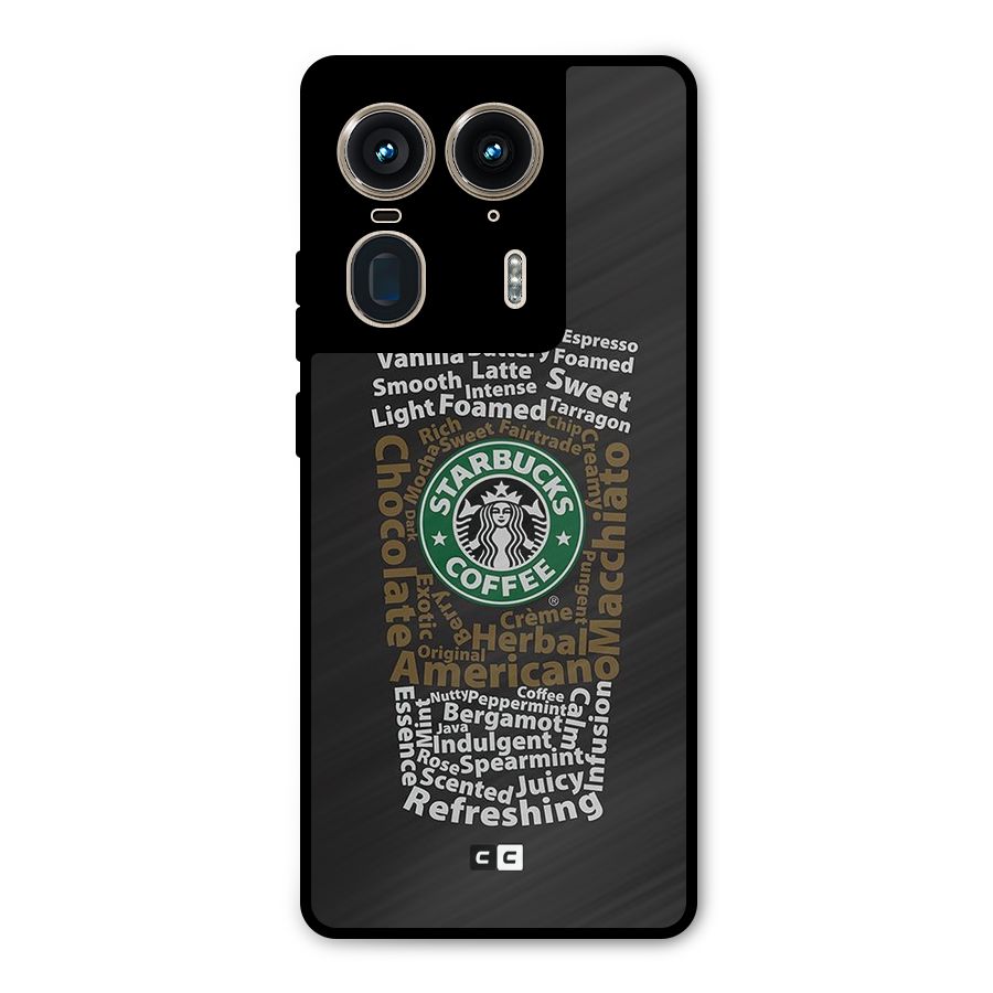 Glass StarBucks Metal Back Case for Motorola Edge 50 Ultra