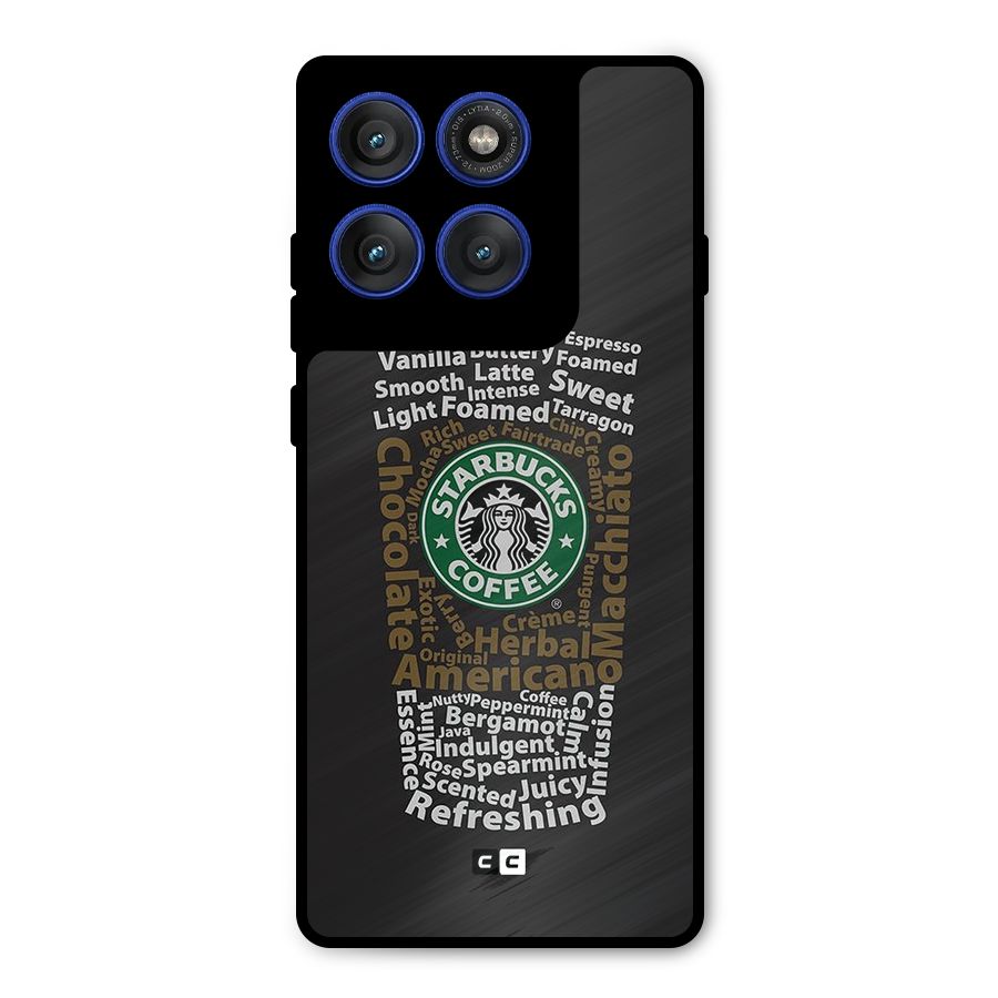 Glass StarBucks Metal Back Case for Motorola Edge 60 Pro