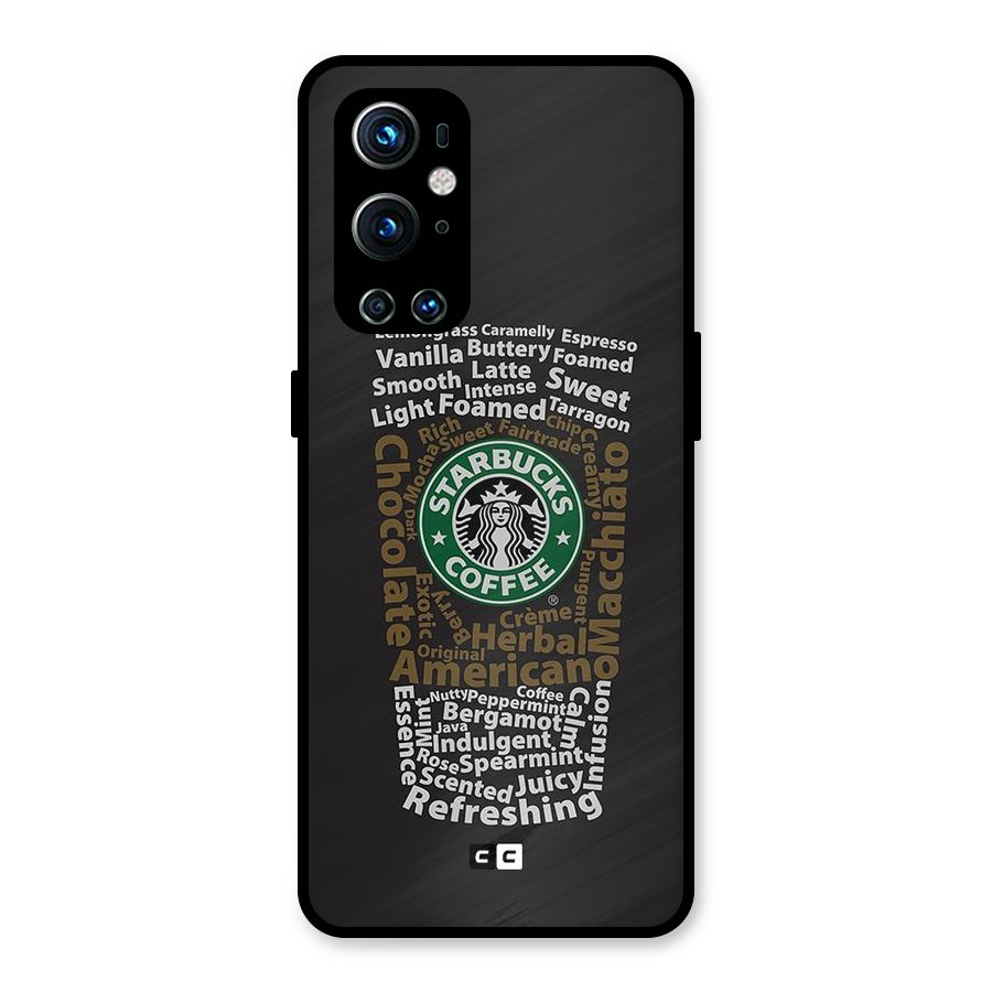 Glass StarBucks Metal Back Case for OnePlus 9 Pro