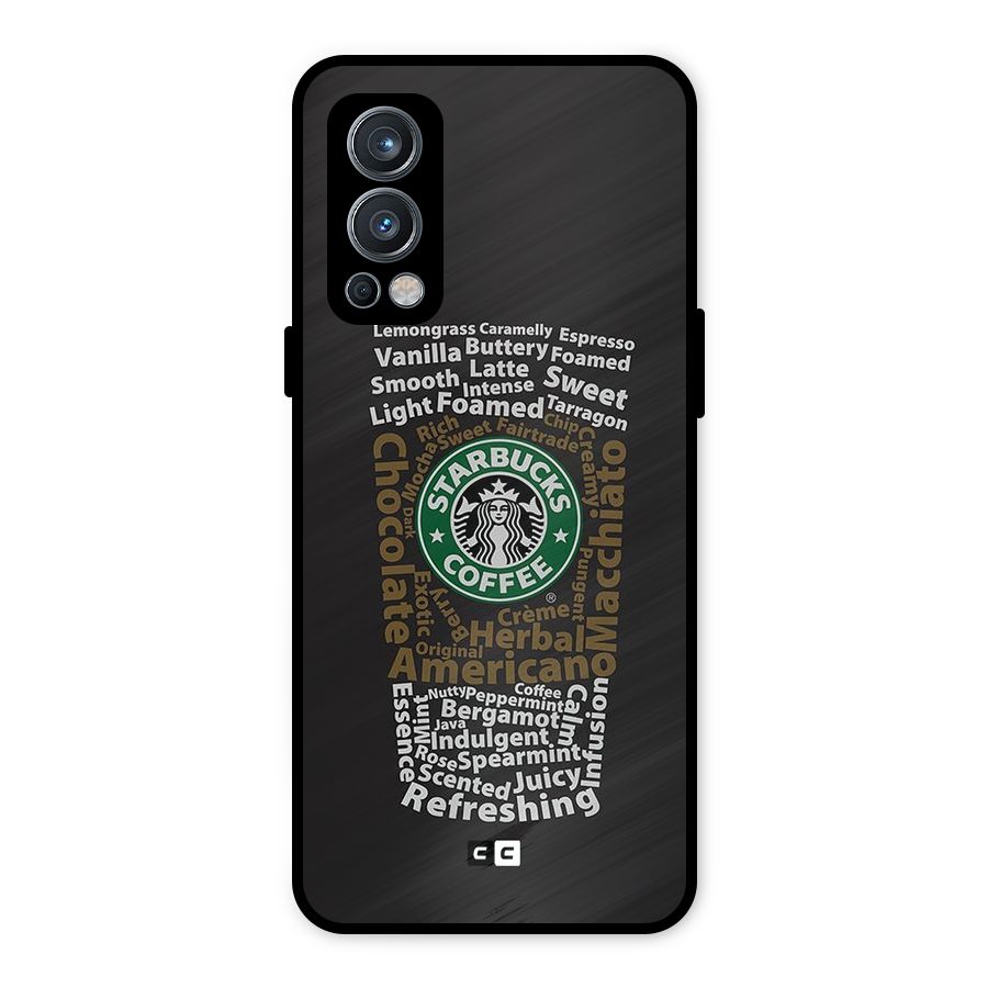Glass StarBucks Metal Back Case for OnePlus Nord 2 5G