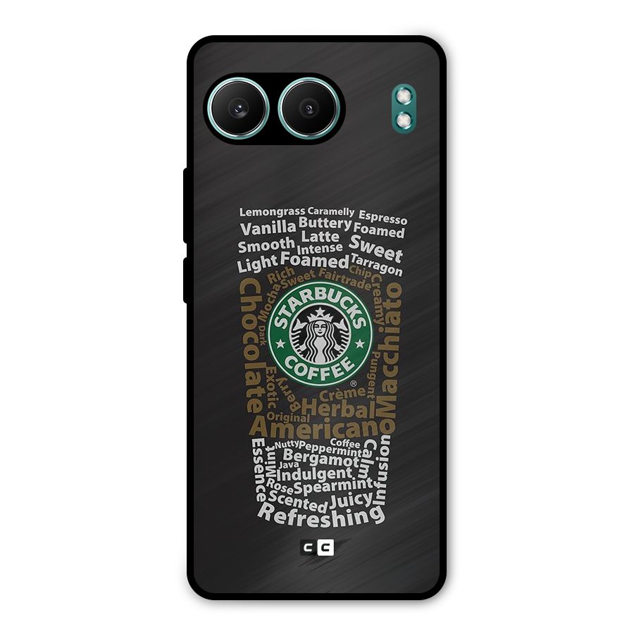 Glass StarBucks Metal Back Case for OnePlus Nord 4