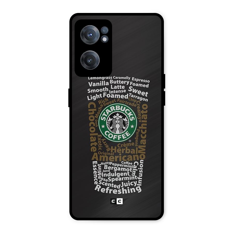 Glass StarBucks Metal Back Case for OnePlus Nord CE 2 5G