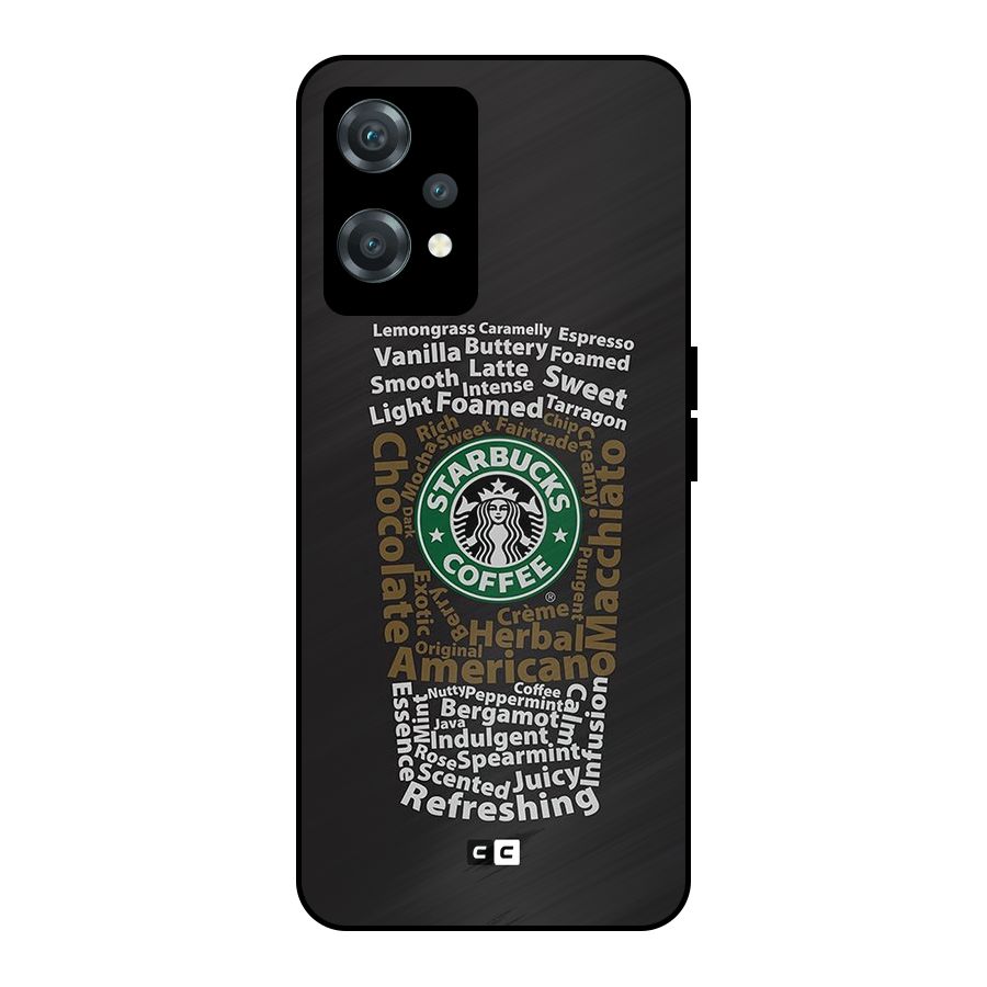 Glass StarBucks Metal Back Case for OnePlus Nord CE 2 Lite 5G