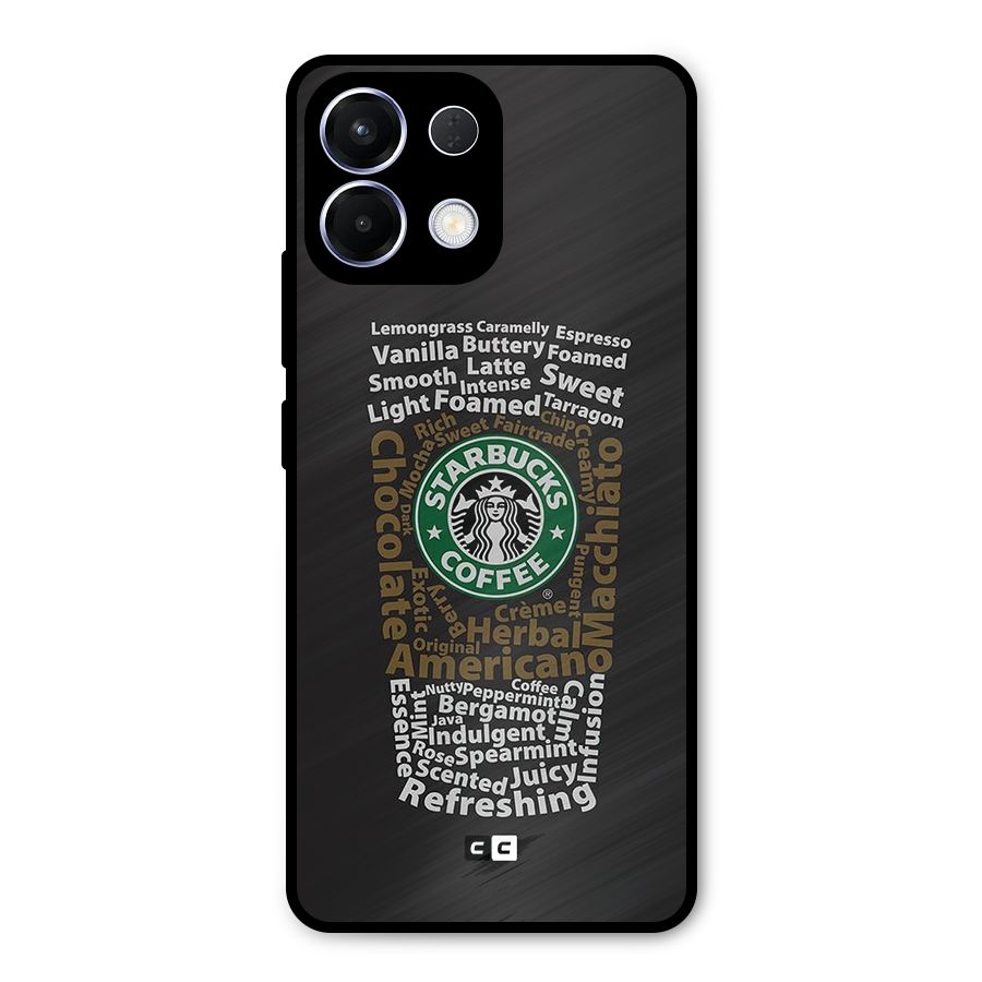 Glass StarBucks Metal Back Case for Oppo K13