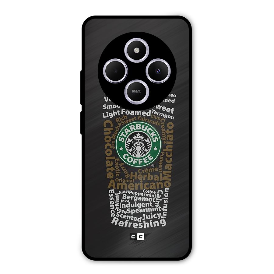 Glass StarBucks Metal Back Case for Poco M7