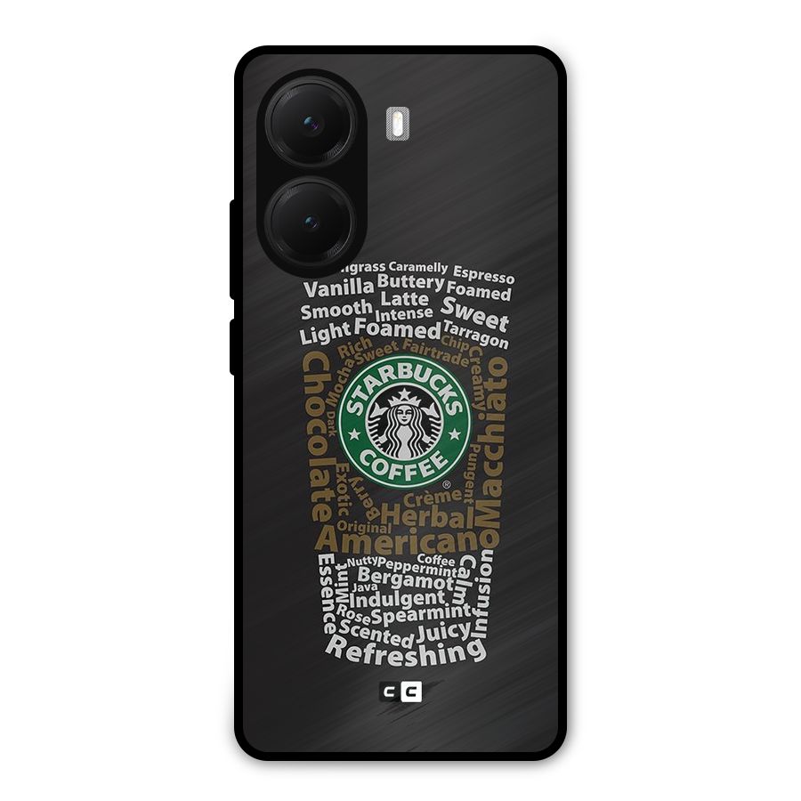 Glass StarBucks Metal Back Case for Poco X7 Pro