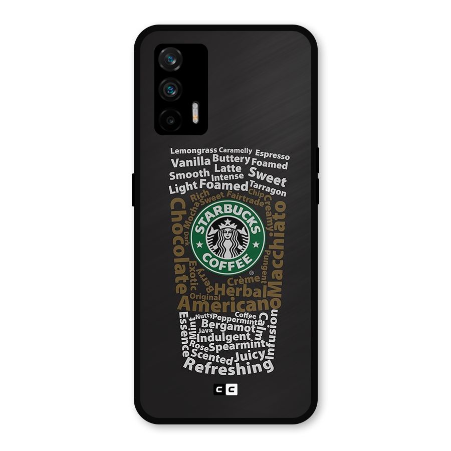 Glass StarBucks Metal Back Case for Realme GT 5G
