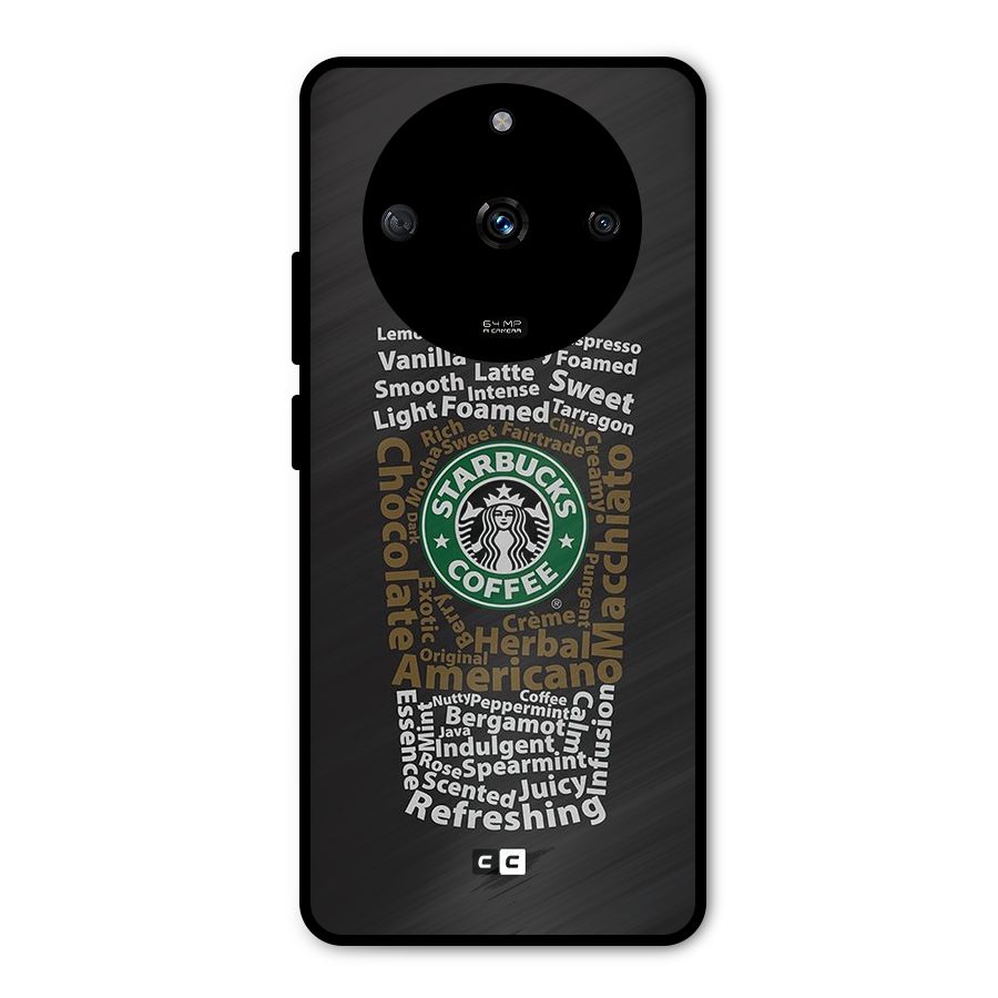 Glass StarBucks Metal Back Case for Realme Narzo 60 5G