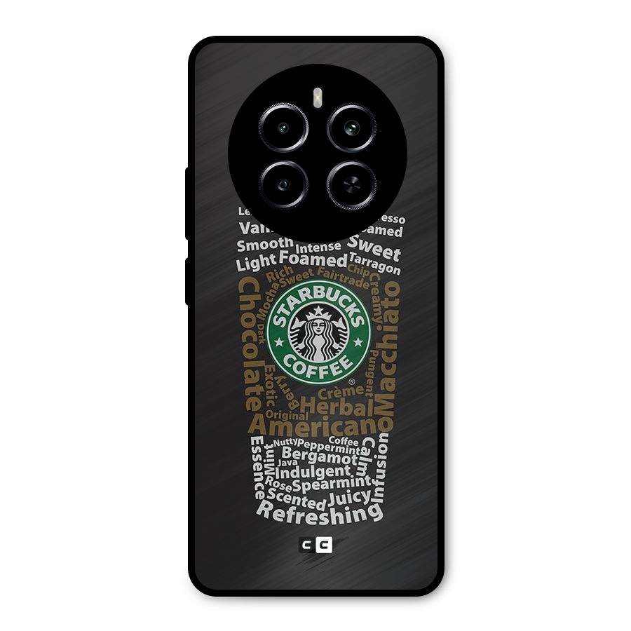 Glass StarBucks Metal Back Case for Realme P1
