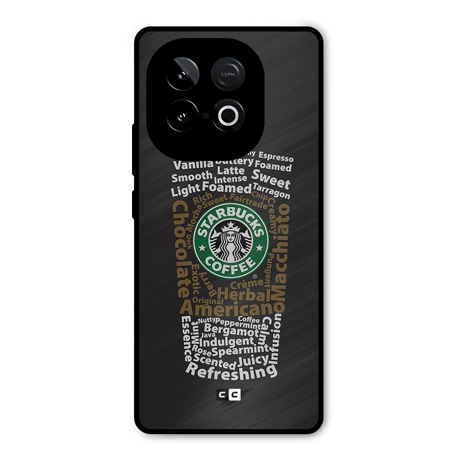Glass StarBucks Metal Back Case for iQOO Neo 10
