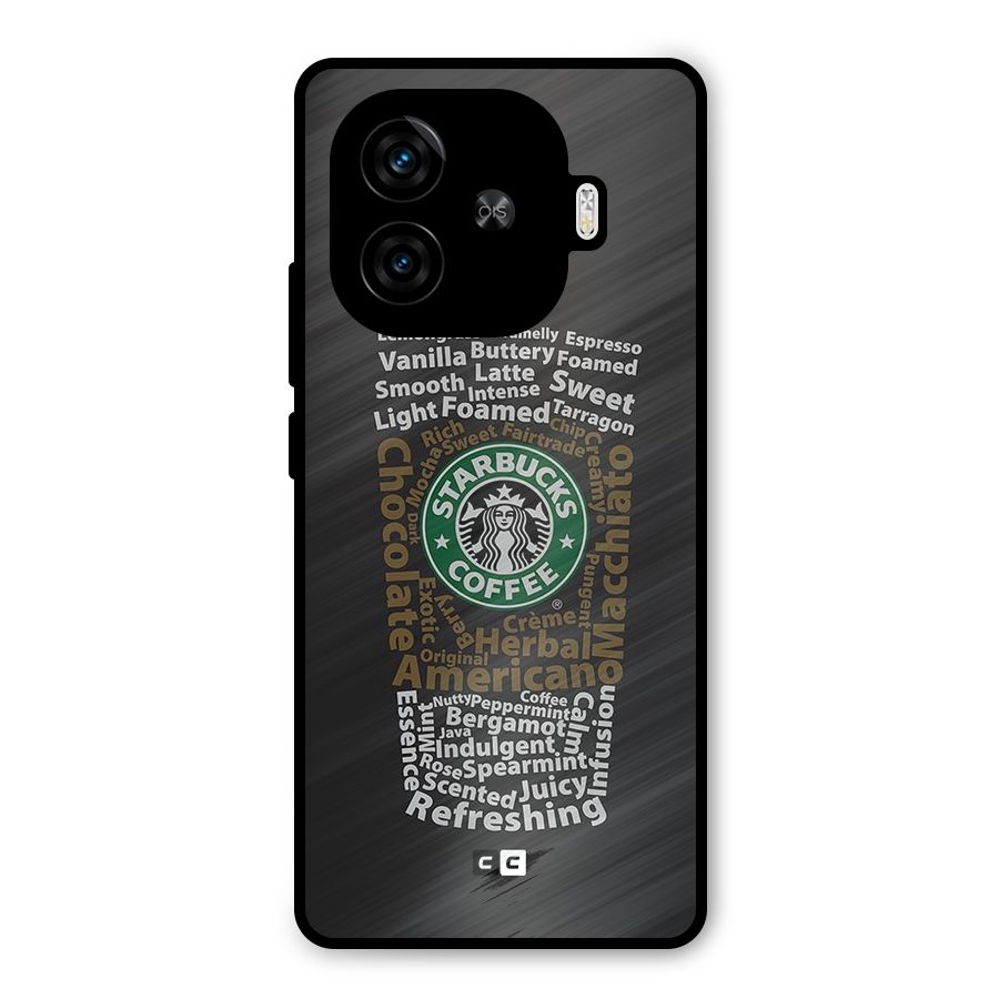 Glass StarBucks Metal Back Case for iQOO Neo 10R