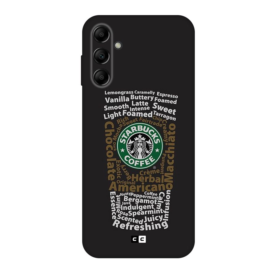 Glass StarBucks Original Polycarbonate Back Case for Galaxy A14 5G