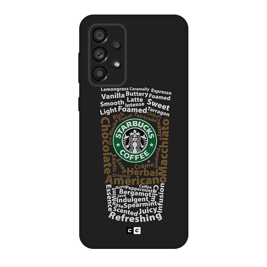 Glass StarBucks Original Polycarbonate Back Case for Galaxy A73 5G