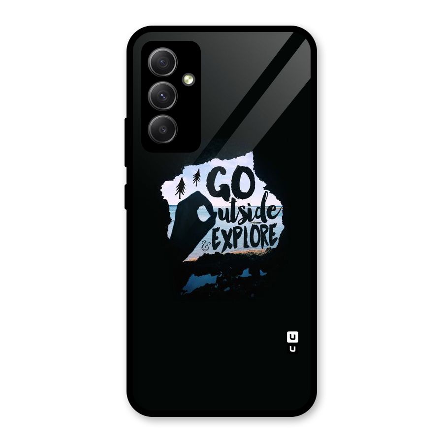 Go Outside Glass Back Case for Galaxy A34