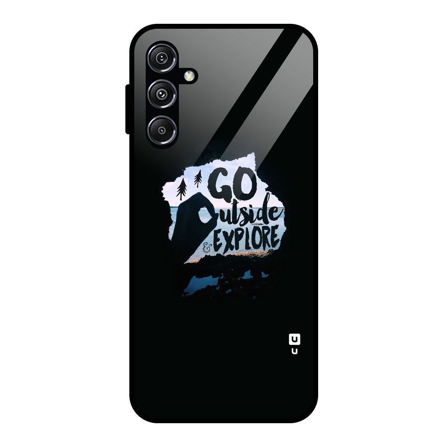 Go Outside Glass Back Case for Galaxy M34 5G